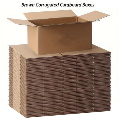 Mailing Shipping Boxes, 7.6x3.94x5.1inches, Brown Corrugated Cardboard Mailer Box With Lids, Single Wall, 32Lb/sq inch,