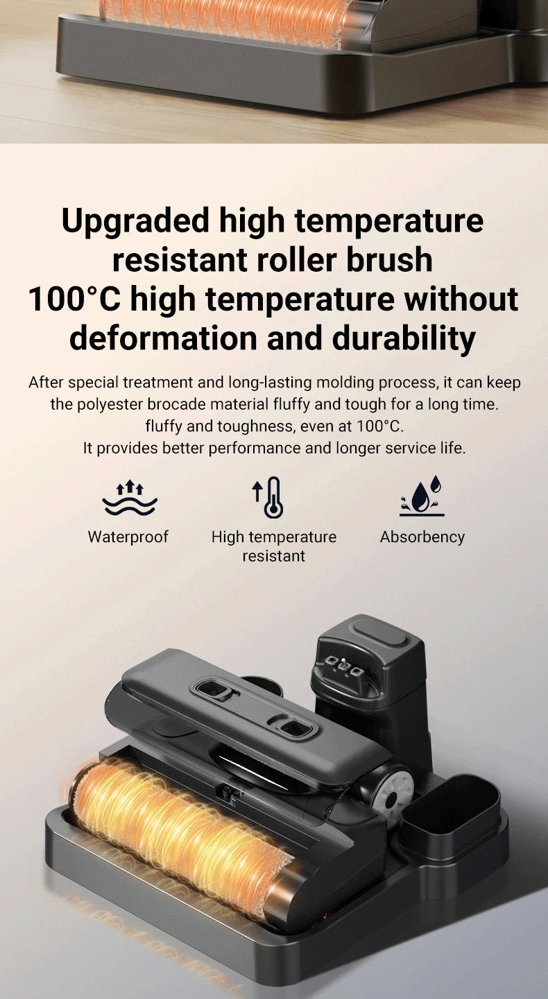 DIVEDEER 15000Pa Wireless Wet Dry Vacuum Cleaner Smart Cordless Mop Floor Cleaner Self-Cleaning Auto Suction Floor Washer