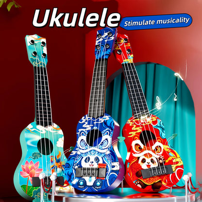 Newly Launched Strumming Ukulele, Beginner-Friendly Toy Guitar Instrument for Kids, New Year's Gift for Children