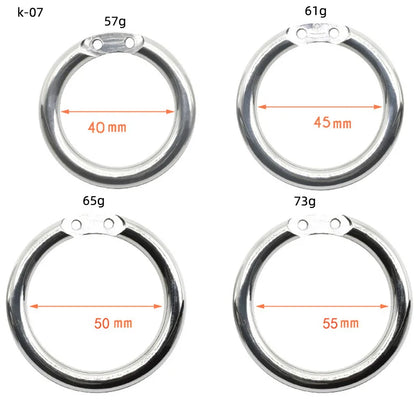 Stainless Steel Chastity Cage Device Penis Rings Bondage Belt Cock CB Lock BDSM Sex Toys for Man Gay Adult Products Accessories