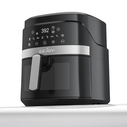 Sejoy Air Fryer 8-in-1,6 Quart Electric Hot Fryer Oven Oilless Cooker,Roast, Bake, Plus Bake,Dehydrate, and Keep Food Warm