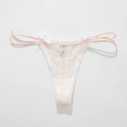 Lace Bow Panties sexy female lingerie Daily Wear Home Wear Solid underwear women Low Waist Panties Breathable трусы женские