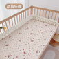 1pcs 130*70CM Breathable Cotton Fitted Crib Sheets for Baby Crib Mattress Cover Soft Bedding Set of Solid Color Infant Bed Sheet