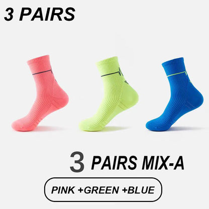 1/3/10 Pairs Professional Running Socks Men's Women Marathon Whiteline Cycling Socks Men Lady Sport Running Sports Socks