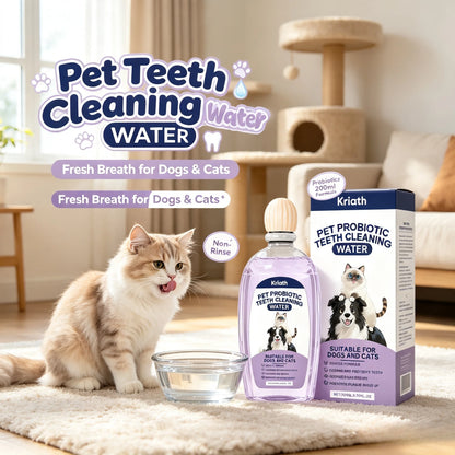 Pet Oral Care Agent Probiotics Pet Dental Water Reduce Plaque Tartar Remove Bad Breath Promote Gum Health Dog Cat Oral Cleaner