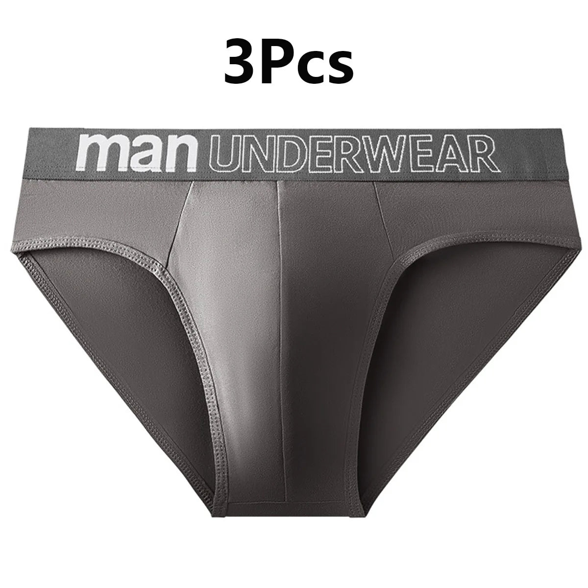 3 Pcs/Lot Men's Letter Briefs Underwear Comfortable Panties Shorts Sexy Gifts for Man Underpants