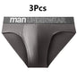 3 Pcs/Lot Men's Letter Briefs Underwear Comfortable Panties Shorts Sexy Gifts for Man Underpants