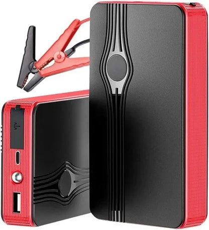 Portable Car Jump Starter 30000mAh Emergency Power Supply with Battery Clips and 3-in-1 USB Cable for Vehicle