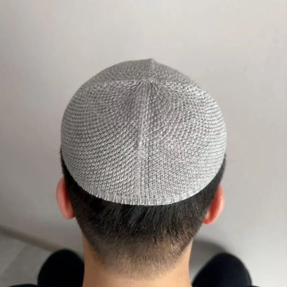 Hat Muslim Men Clothing Prayer Cap Islamic Kufi Tax Products Knitted Kippa Cotton Simple Daily Turkish 0756