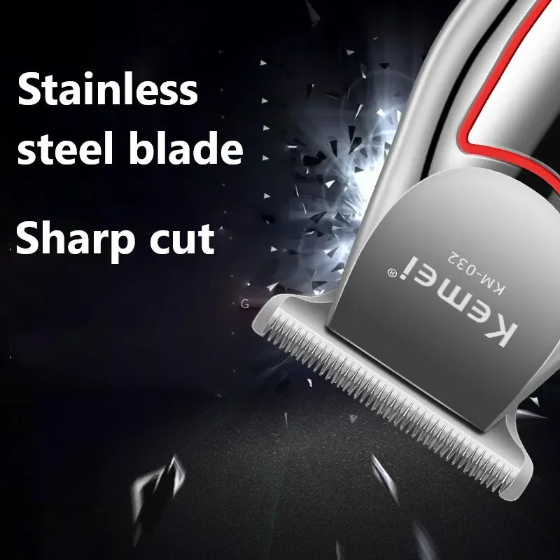 Kemei KM-032 Professional Hair Trimmer Electric Beard Trimmer for Men Hair Clipper Hair Cutter Machine Haircut Grooming Kit