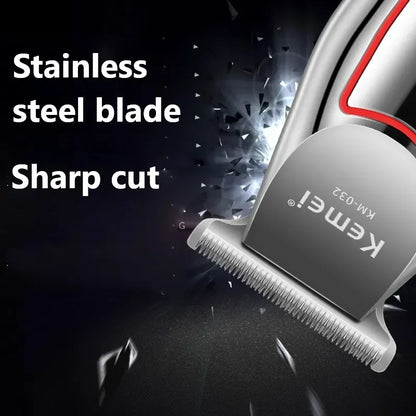 Kemei KM-032 Professional Hair Trimmer Electric Beard Trimmer for Men Hair Clipper Hair Cutter Machine Haircut Grooming Kit