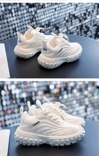 JIMITU Children Sneakers Breathable Mesh Kids Girls And Boys Casual Shoes Rubber Sole Summer Autumn Toddlers Tennis 3-6y