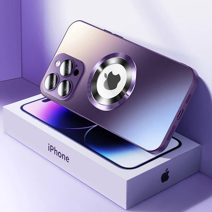 Tempered Glass Matte Magnetic For Magsafe Wireless Charging Case For iPhone 16 15 14 Pro Max Shockproof Soft Hard Bumper Cover