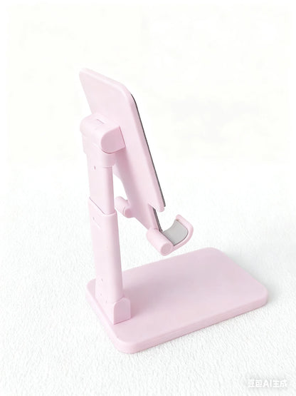 Adjustable Phone & Tablet Stand for Bed and Desk – Foldable, Portable, Height-Adjustable Holder for Watching Videos, Live Stream
