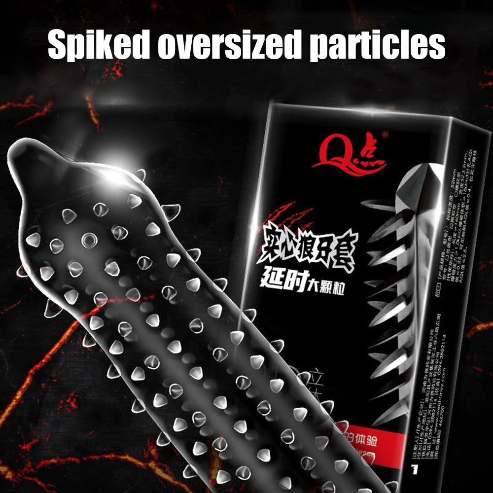 Rubber Condom With Tendrils Sex Toys Ice Fire Feeling Penis Sleeve For Adults 18 Stimulation Safety Condoms Erotic Products