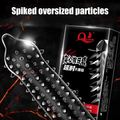 Rubber Condom With Tendrils Sex Toys Ice Fire Feeling Penis Sleeve For Adults 18 Stimulation Safety Condoms Erotic Products