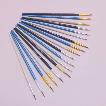 10Pcs/Set Fine Hand-painted Thin Hook Line Pen Short Wood Rod Drawing Art Pen Paint Brush Art Supplies Nylon Brush Special Offer
