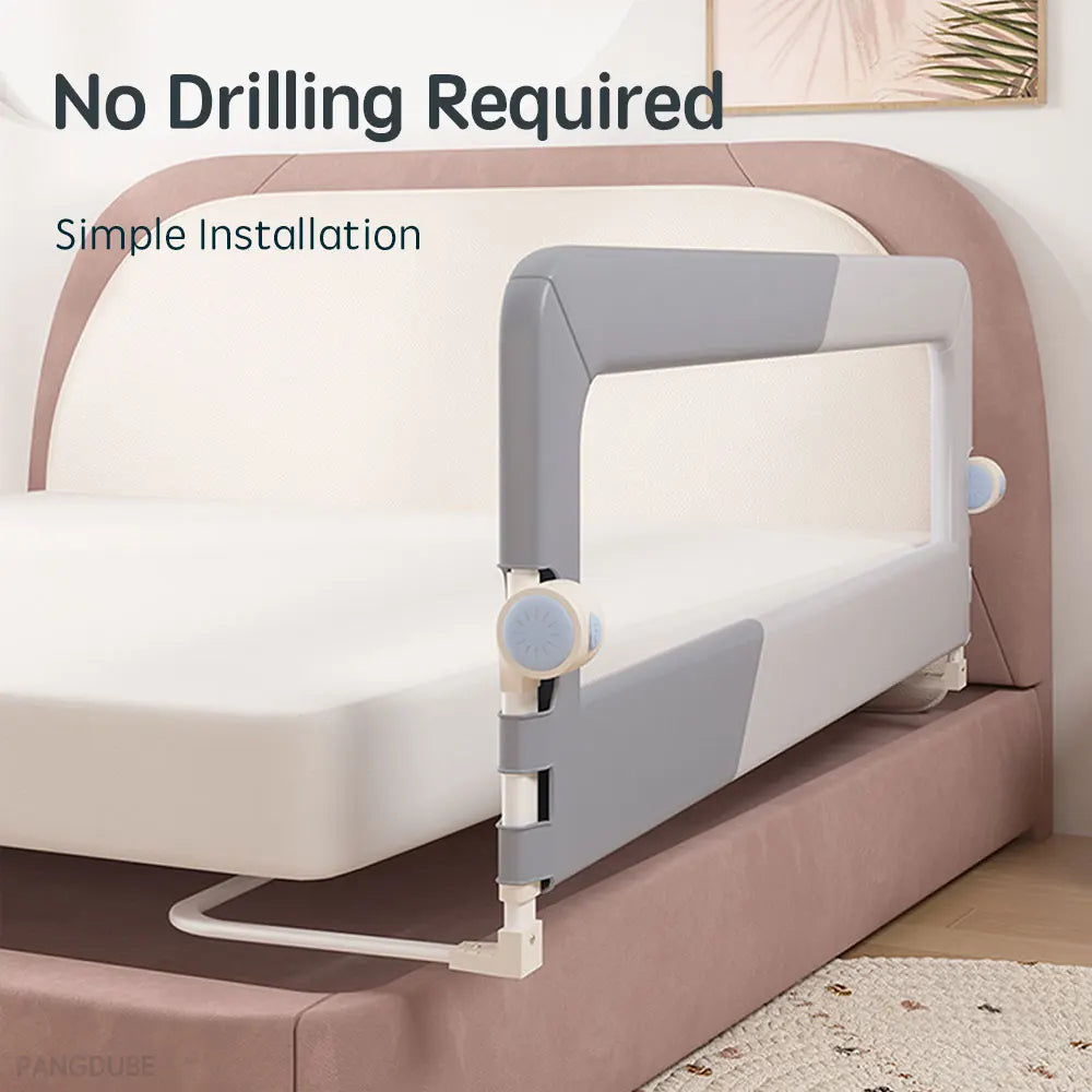PANGDUBE 1pc Baby Bed guardrail Baby Safety Bed Barrier Children's Safety Bed Rail Guard for Kids Fall Out Protection