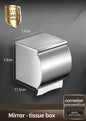 Stainless Steel Paper Towel Holder Without Punching Wall-Mounted Kitchen Roll Holder Toilet Paper Holder Bathroom Towel Rack