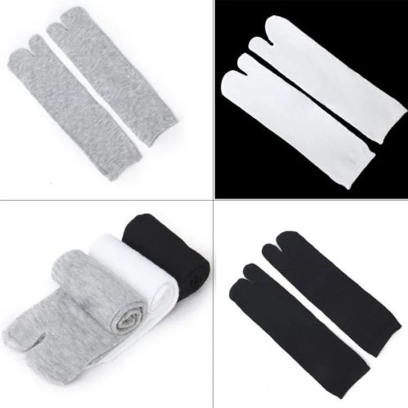 Bamboo Japanese Men And Women Summer Fiber Two Finger Socks Black Kimono Flip Flop Sandal Split Ninjia White Tabi Toe