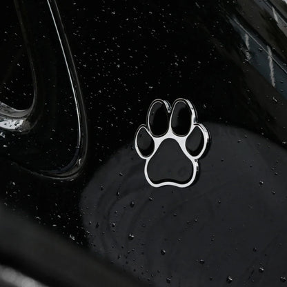 Car Stickers Footprint Metal Dog Paw Truck Decals for Zinc Alloy Auto Decoration