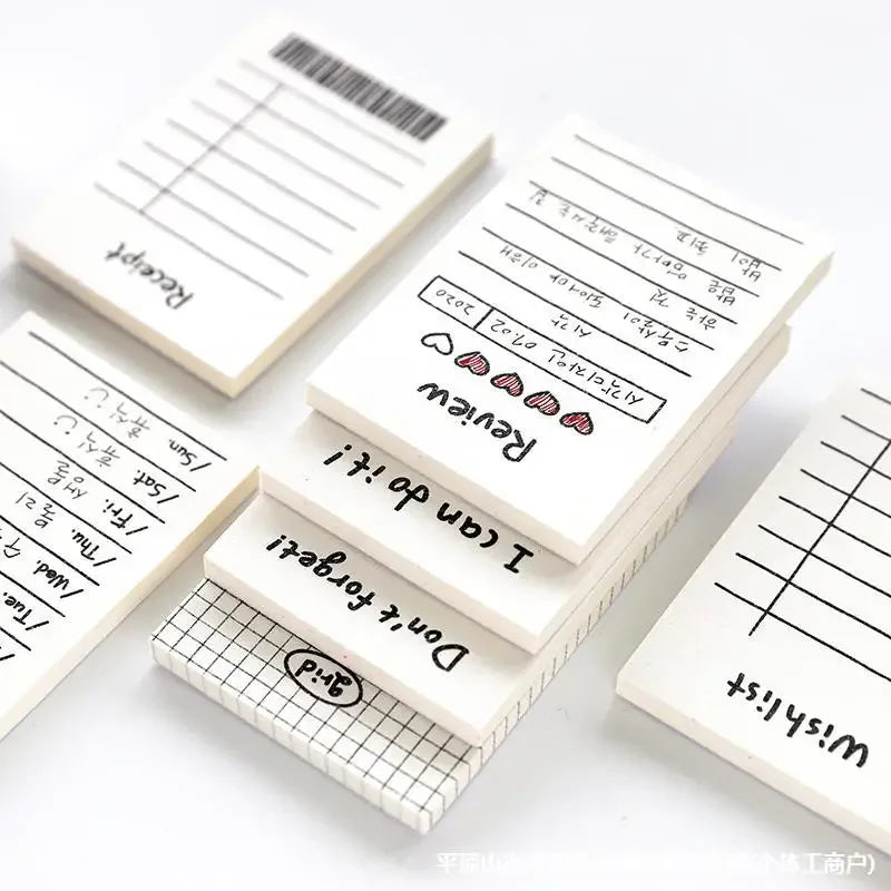 50Sheets Mini Note Book Convenient Memo Pad List Time Sticky Note Schedule Planner Office School Supplies Stationery