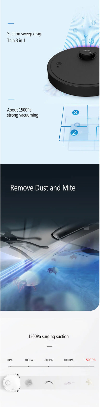 NEW Automatic Robot Vacuum Cleaner 3-in-1 Smart Wireless Sweeping Wet And Dry Ultra-thin Cleaning Machine Mopping Smart Home