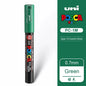 1pcs Japan UNI POSCA Markers PC-1M/3M/5M Acrylic Graffiti Pen Waterproof DIY Stackable Color Art Painting School Supplies