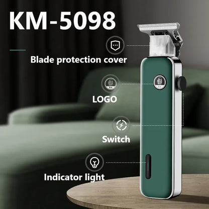 Kemei Electric Hair Cutting Machine Luminous High-power Silent Hair Clipper Man Shaver Trimmer For Men  KM-5098
