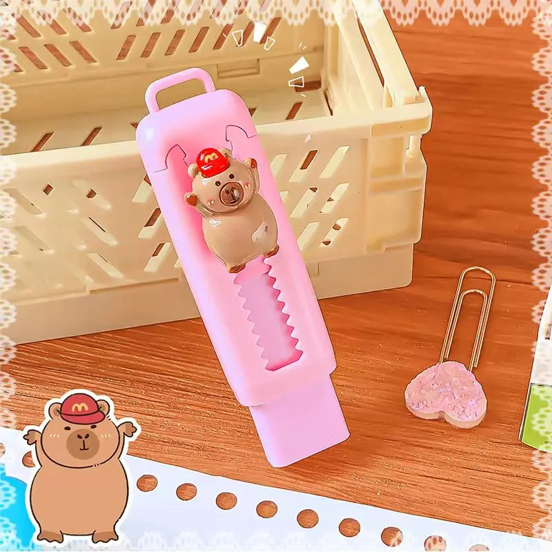 Kawaii Stationery Aesthetic stationery Office supplies school items Gift for kids Eraser  Cute Capybara  Eraser funny Rubber