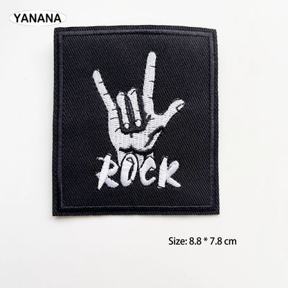 Heavy Metal MUSIC Iron On Patches Cloth BAND ROCK patch Mend Decorate Clothes Apparel Sewing Decoration Applique Badges