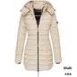 Winter Korean New Women's Cotton Padded Clothes Women's Medium Long Slim Cotton Padded Jacket Warm Down Cotton Padded Jacket