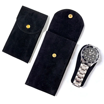 Embers Watch Bag Blue Black Green Watch Box Flannelette Gift Box Travel Storage Case Durable Portable Watch Dust Protection Case