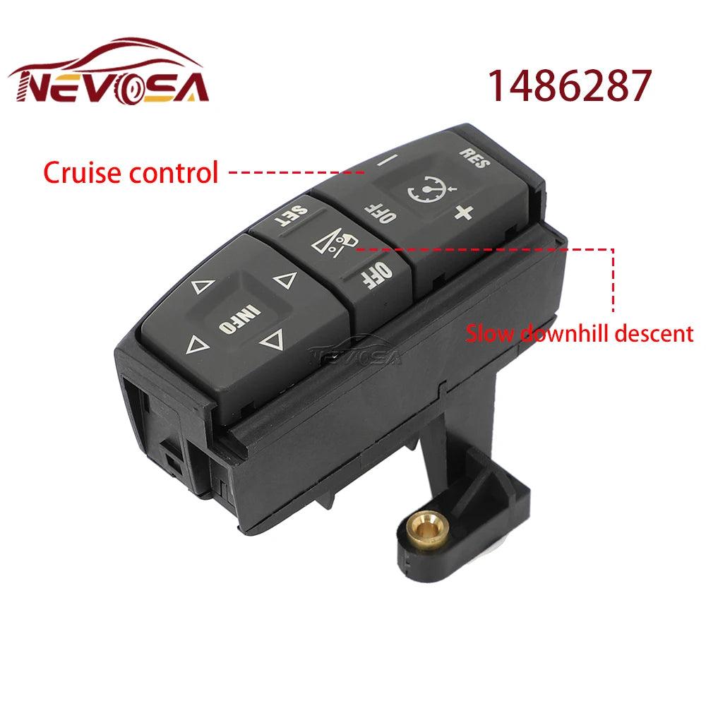 Green Light For SCANIA P G R T Series Steering Wheel Module Telephone Menu Switch Adaptive Cruise Control Truck Switch Button