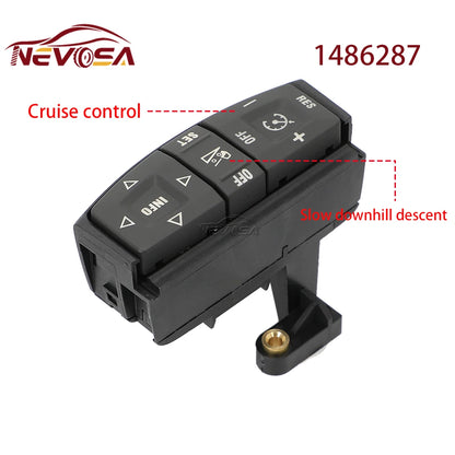 Green Light For SCANIA P G R T Series Steering Wheel Module Telephone Menu Switch Adaptive Cruise Control Truck Switch Button