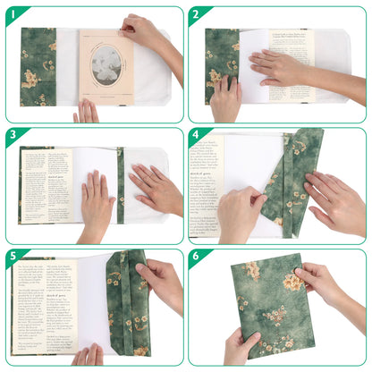 1Pc Cotton Book Protector Adjustable Notebook Cover A5 Size Book Wrapper Pattern Fine Pen Marks Dirt Grime