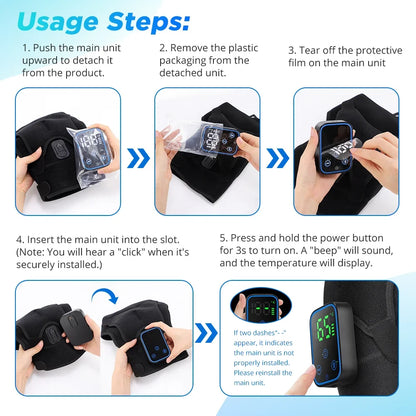 Electric Shoulder Heating Pad 3-Speed Vibration Muscle Relax Belt Thermal Massager Shoulder Neck Health Care Support Brace