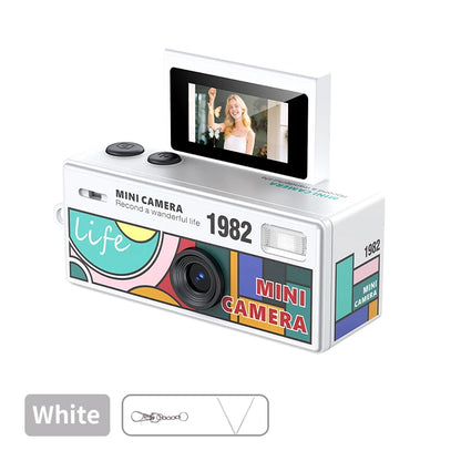 Ourlife Digital Camera 180° Flip Screen Selfile Keychain Camera Retro Support Memory Card HD Very Small Camcorder Video Recorder
