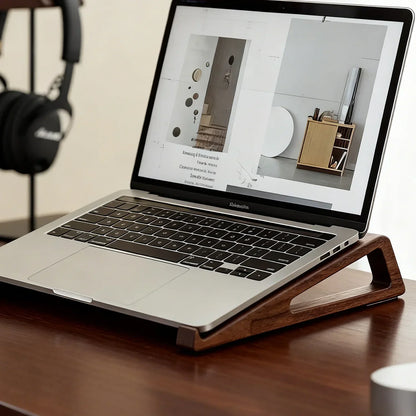 Desktop Non-slip Laptop Wooden Holder Cooling Stand Universal Heat Dissipation Notebook Computer Desk Heighten Bracket Support
