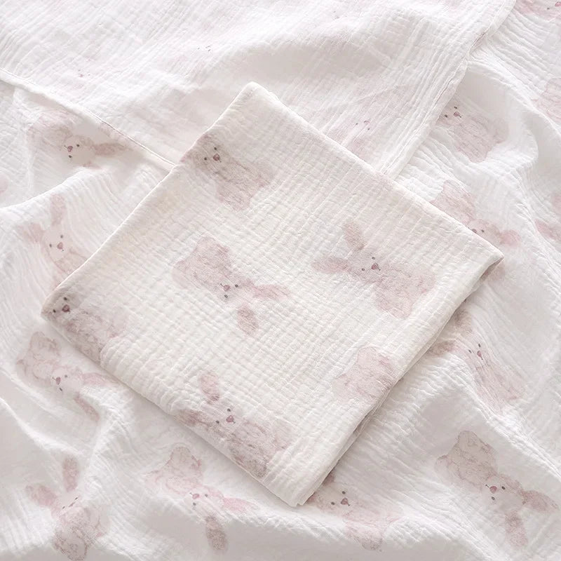 Newborn Baby Cotton Blanket Summer Bedding Babies Stuff  Throw Blanket Muslin Squares Receiving Blanket