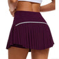 Fashion New Summer Sports Shorts Women Pleated Mini Skirt Anti Glare Short Skirt Running Outdoor Fitness Breathable Tennis Skirt
