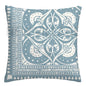 Lake blue white geometric linen pillowcase sofa cushion cover home decoration can be customized for you 40x40 45x45 50x50 60x60