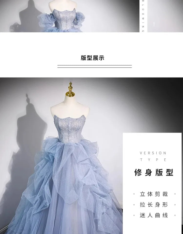 Elegant Sexy SLIM Evening Prom Dresses for Women 2024 Host Birthday Wedding Party Dress Formal Occasion Graduation Wedding Dress