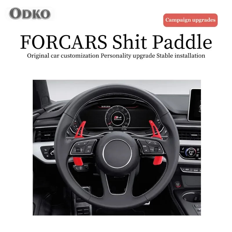 For Audi A3 A4L A5 A8 S3 S5 SQ5 Q7 R8 TT TTS Auto Steering Wheel Rear Shift Paddle Car Shift Equipment Semi Automatic Clutch Red