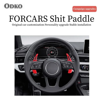 For Audi A3 A4L A5 A8 S3 S5 SQ5 Q7 R8 TT TTS Auto Steering Wheel Rear Shift Paddle Car Shift Equipment Semi Automatic Clutch Red