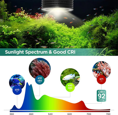 Lominie Asta 20 Freshwater Planted Fish Tank 18W LED Aquarium Light with Remote Controller