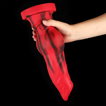 18+ Soft Silicone Dog Knot Dildo Penis Animal Dildo Realistic Gigante Sexy Adult Red Black Colors Big Dildos Sexy TоY Xxl Sextoy