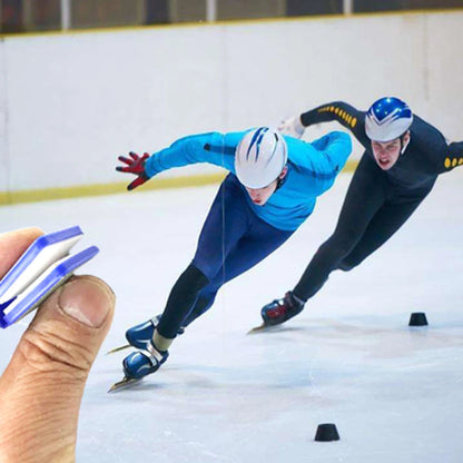 Double-sided Ice Skate Blade Sharpening Stone Diamond Sharpening Stone Ice Skate Edge Blade Sharpener Roller Shoes Speed Skating