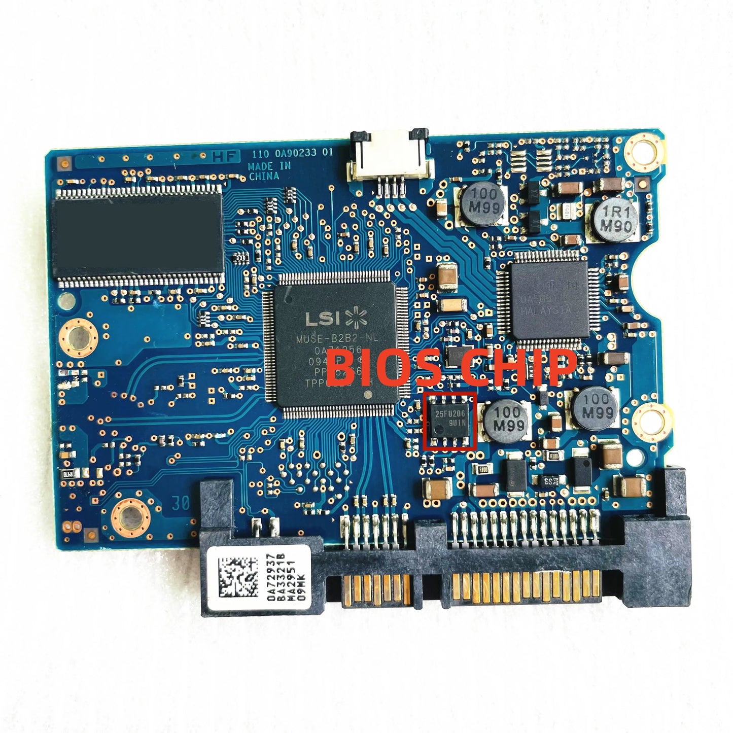 220 0A90233 01 110 0A90233 01 Hitachi IBM Desktop Hard Disk Circuit Board White Label: 0A72947, 0A72944, 0A72937, 0A71336, 0A713