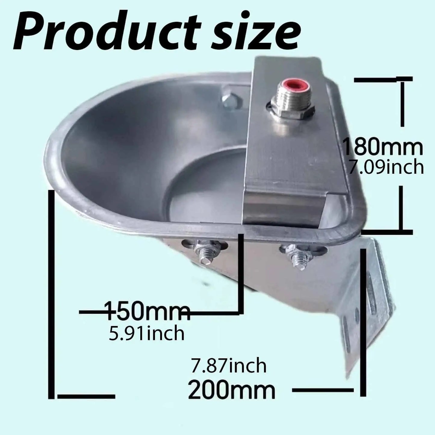 Rust Proof Stainless Steel Automatic Drinking Bowl Livestock Waterer Farm Animal Fountain for Dog Goat Pig Feeding